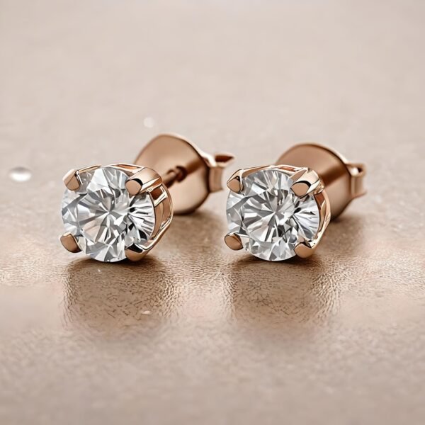 Amaya Signature Stud Earrings Round 0.5-2ct - Image 4