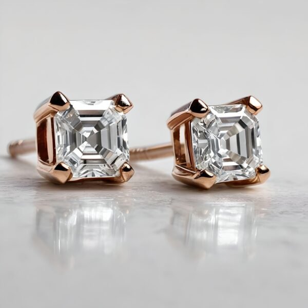 Amaya Signature Stud Earrings Asscher 0.5-2ct - Image 4