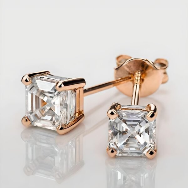 Amaya Signature Stud Earrings Asscher 0.5-2ct - Image 5