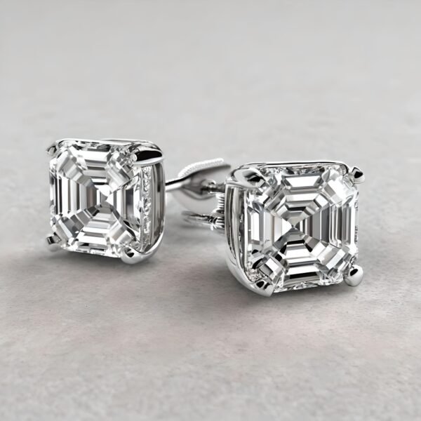 Amaya Signature Stud Earrings Asscher 0.5-2ct - Image 3