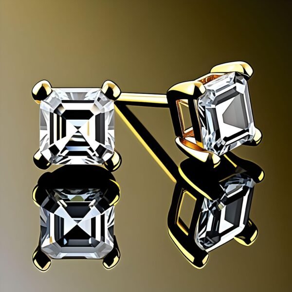 Amaya Signature Stud Earrings Asscher 0.5-2ct - Image 7