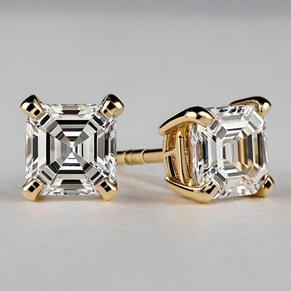 Amaya Signature Stud Earrings Asscher 0.5-2ct - Image 6