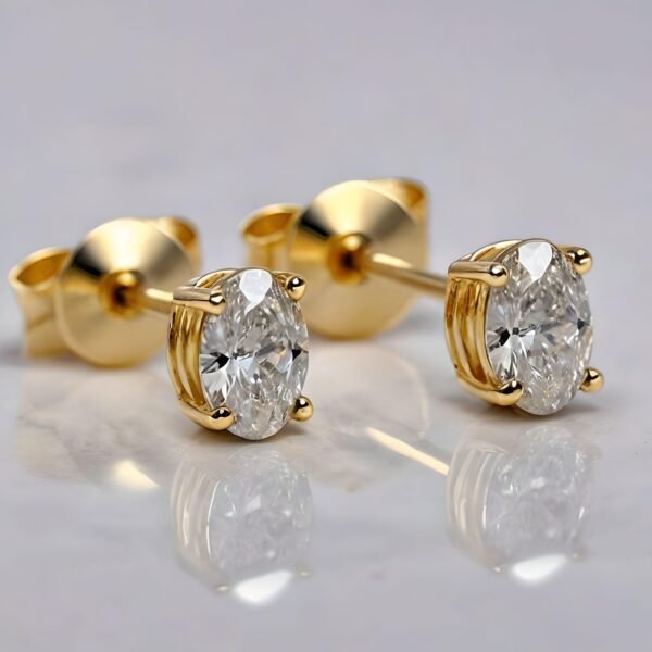 Amaya Signature Stud Earrings Oval 0.5-2ct - Image 3