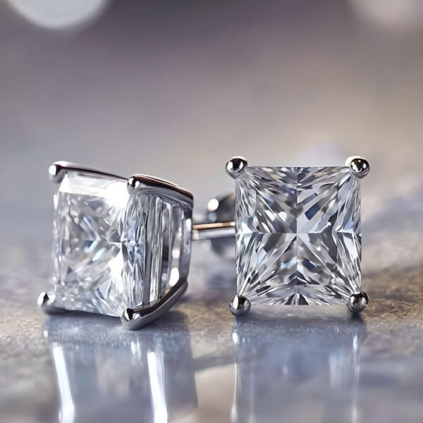 Amaya Signature Stud Earrings Princess Cut 0.5-2ct