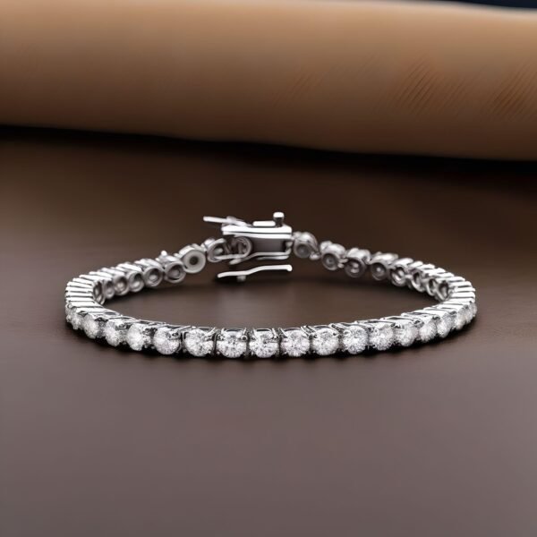 Amaya Signature Tennis Bracelet Round Lab Diamond G/VS 2ct, 3ct or 4ct - Image 2