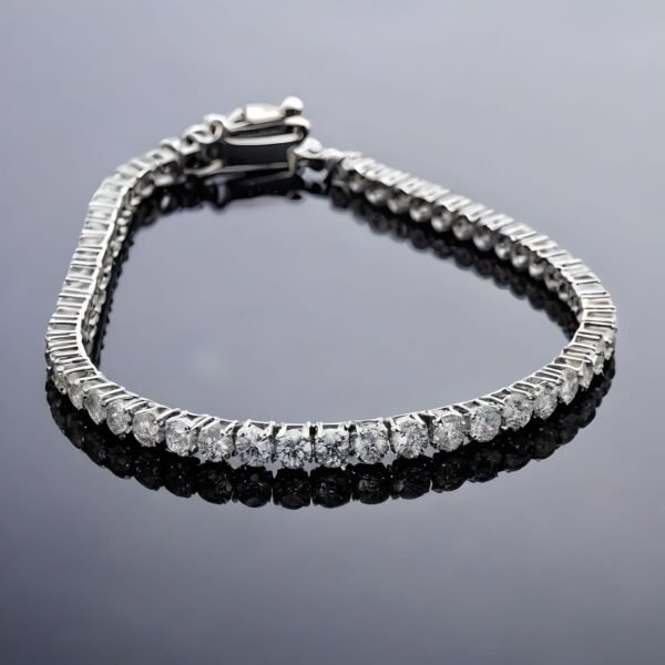 Amaya Signature Tennis Bracelet Round Lab Diamond G/VS 2ct, 3ct or 4ct - Image 4